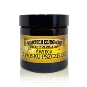 shumee Sveča iz čebeljega voska v steklenem kozarcu 60 g