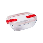 Rectangular food container, with lid, heat-resistant glass, 23x15cm/1.