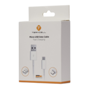 USB kabel Teracell Plus Micro USB 2A beli 2m