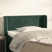 Vidaxl vidaXL Vzglavje s krilci temno zeleno 83x16x78/88 cm žamet