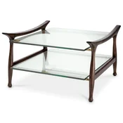 Casa Padrino luxury coffee table brown 74.5 x 75.5 x H. 46 cm