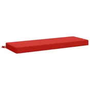 Vidaxl Blazina za klop SOEST 100% poliester Rdeča 120 x 40 x 8 cm