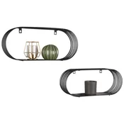 Modern Living 2-delni Set Stenskih Regalov Jessica - Sb-