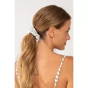 Linea-White Scrunchie