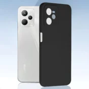 Infostyle Silikonski ovitek Soft Edge za Realme C35 Črna/TPU silikon