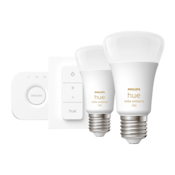 Začetni paket Philips Hue WHITE AMBIANCE 2xE27/8W/230V + povezovalna naprava