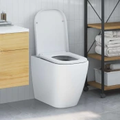 WC daska Bijelo 47,5 x 35 x 3,6 cm Duroplast