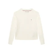 Tommy Hilfiger Pulover KG0KG08848 Écru Regular Fit