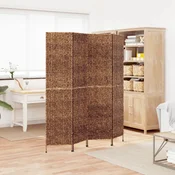 shumee vidaXL 4-delni paravan rjave barve 163x180 cm vodni hijacint