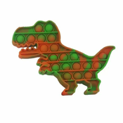 Push Poppers Dinosaur - zelena-narancasta