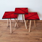 HANAH HOME Set 3 stocica 3Shp104 Red