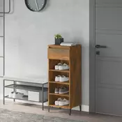Vidaxl vidaXL Omarica za čevlje dimljen hrast 40x36x105 cm