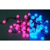 Multistore.si Novoletne lučke 80 LED kroglic – modra, vijolična in rdeča