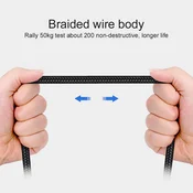 Kabel Lightning na Type-C Elbow crni 1m