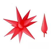 4D folija balon z zvezdico, rdeč, 19 palcev