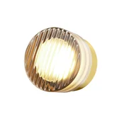 Maytoni LED-stenna svetilka OLO, medenina/jantar, strukturirana, O 13 cm CCT - Dnevna soba/jedilnica - Sodobni - medenina, jantar z reliefno strukturo - Steklo