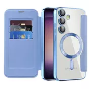 Etui SmartMag Book z Magsafe tehnologijo in RFID denarnico za Samsung Galaxy S23 Plus - light blue