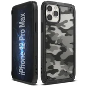 Ringke Fusion X Design vzdržljivo ohišje s TPU odbijačem za iPhone 12 Pro Max Camo