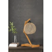 Opviq Stona lampa E27 Socket, Bež-Braon