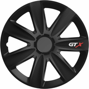Versaco GTX Carbon Black 15 pokrovi platišč, 4 kosi, črni
