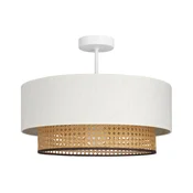 Plafonski luster NATIA 1xE27/60W/230V O 45 cm bela/smeda
