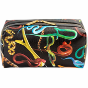 Kozmetična torbica TOILETPAPER SNAKES, 25,5 x 12 cm, črna, Seletti