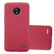 Cadorabo Cadorabo Case, združljiv z Motorolo v Frosty Red - Hard Case zaščitni pokrov v zmrznjenem videzu proti praskam in udarcem, (20565074)