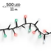 Lumineo LED lampice za jelku Cherry, 500 lampica, 11 m, 8 funkcija, Šarene