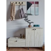 Hanah Home Cipelarnik Evva, 120x76x30 cm, Bež