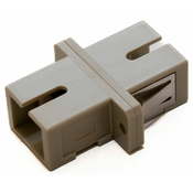 XtendLan SC-SC simpleksni adapter MM, siv, za optične omarice