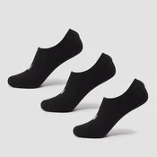 MP Unisex Invisible Socks (3 Pack) - Black - UK 6-8
