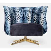 Casa Padrino luxury armchair purple/multicolored/gold 85 x 80 x H. 70 cm - Living room armchair - Hotel armchair - Living room furniture - Hotel furniture - Luxury furniture