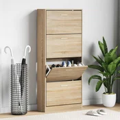 Ormaric za cipele boja hrasta 63x24x147 cm konstruirano drvo