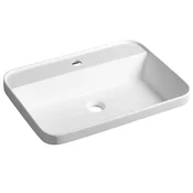 BRAHEA umivalnik za vgradnjo, Rockstone, 55x39 cm, bela mat - Bela mat barva - 55x12,3x39 cm - Sapho - 24 - Trdna površina - Pravokotnik - 550 - 123 - 390 - 14