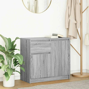 Komoda s ladicom siva sonoma 71x35x65 cm konstruirano drvo