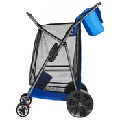 VEVOR Voziček za plažo 780x635x1065 mm modra