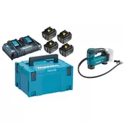 MAKITA LXT polnilni set + zračna tlačilka 19762628AKC (4x BL1850B, DC18RD, DMP180Z)