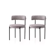 Conceptum Hypnose Set 2 trpezarijske stolice Crno-Sivi