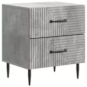 vidaXL vidaXL Nočna omarica Betonsko siva 43 x 34,5 x 47,5 cm Inženirski les, (5000209599)