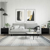 Stolici za kavu 2 kom crni 50x46x50 cm od konstruiranog drva