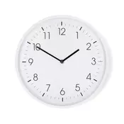 Nedis CLWA1226WT - Zidni sat, precnik 30,8 cm, napajanje 1xAA, bela