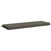 Vidaxl Blazina za klop SOEST 100% poliester Siva 140 x 50 x 8 cm