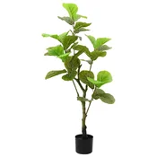 shumee vidaXL Umetno drevo fikus 30 listov 125 cm zelena