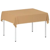 vidaXL Klobučevina za mizo 5 kos Pravokotna Bež 140 x 160 cm