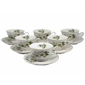 ELEGANTEN KOMPLET 6 SKODELIC S KROŽNIKI SKODELICE Z VZORČNIM POTISKOM 150 ML