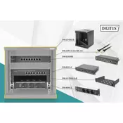 Digitus DN-10-SET-1-B stalak 6U Zidna polica Crno