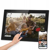 Touch digitalni foto okvir FRAMEO Wi-Fi zvočnik 10,1 črn + APP