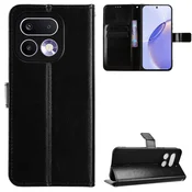 GS Ovitek denarnica Crazy Horse za Realme 16 Pro Plus, črn