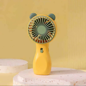Prenosni MINI ventilator z lučko - Rumena