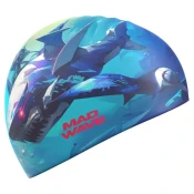 Mad wave shark silicone cap modra